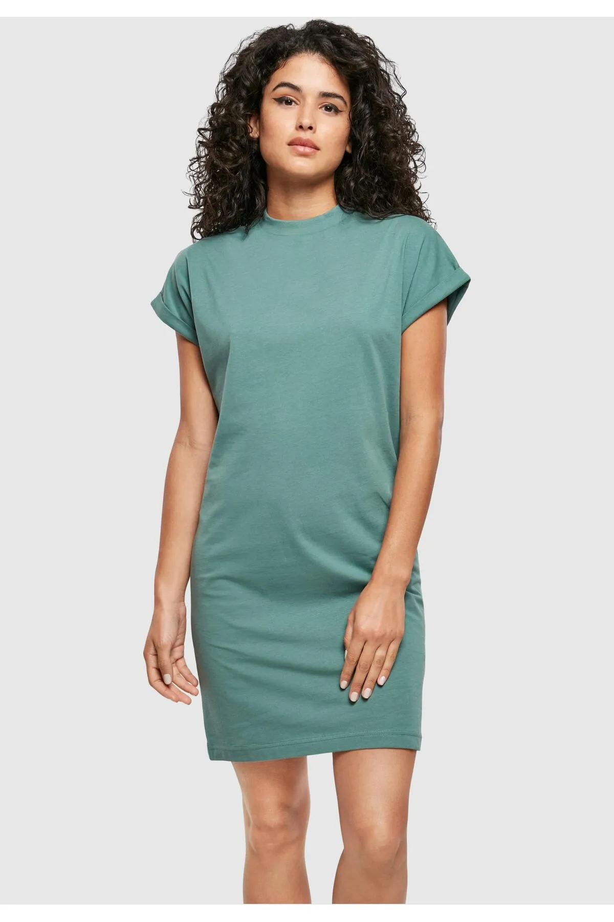 Urban Classics  Damen Damen-T-Shirt-Kleid aus Bio-Baumwolle mit Cut-On-Ärmeln