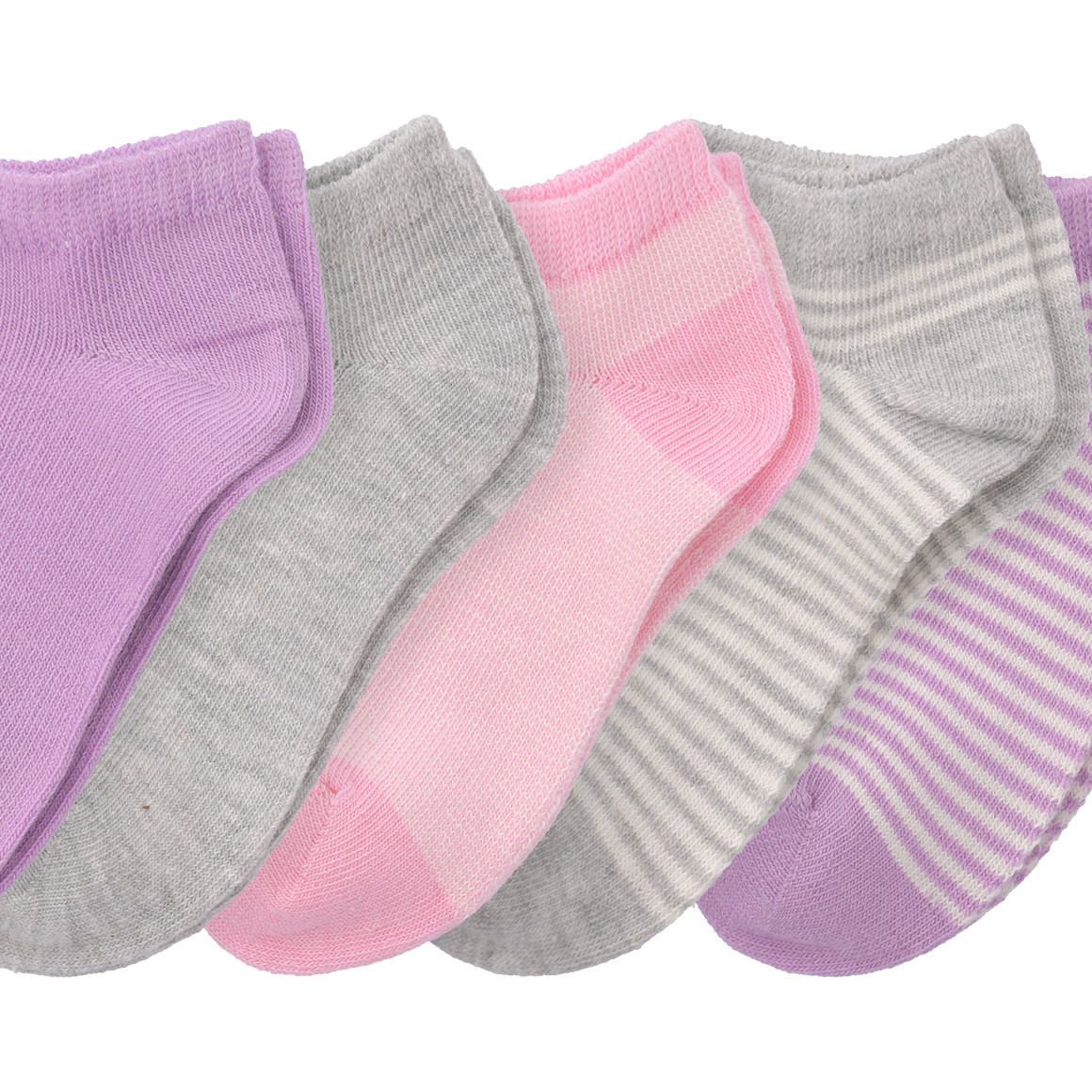 5 Paar Baby Sneaker-Socken im Muster-Mix