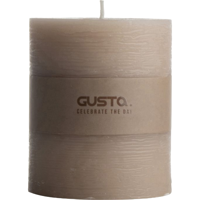 Trendhopper Kerze Rustikal Taupe 8 cm