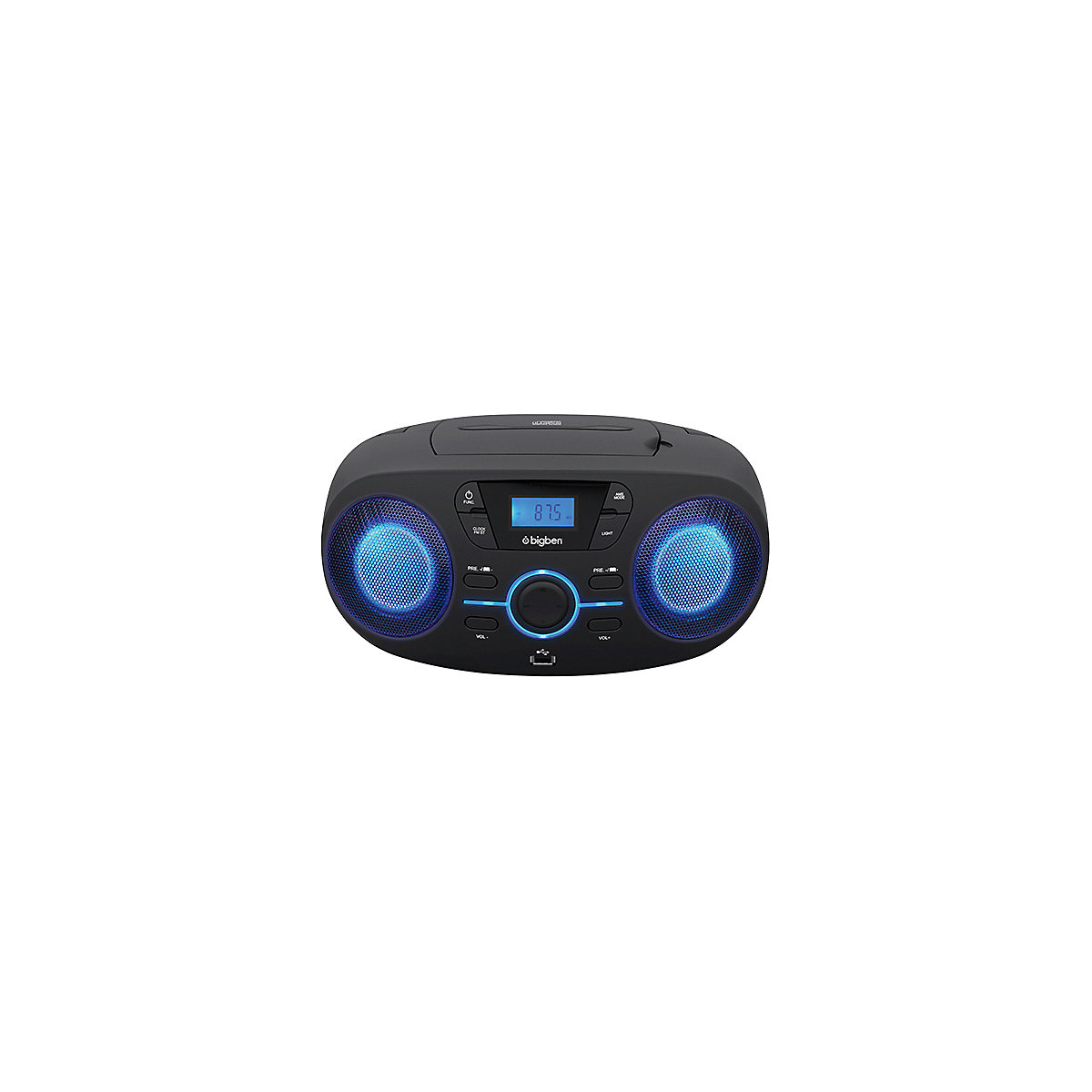 Tragbares CD/Radio mit USB schwarz