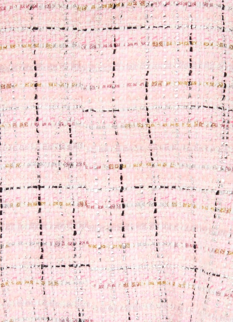Maje  Mini blousejurk met tweed-look en lurex