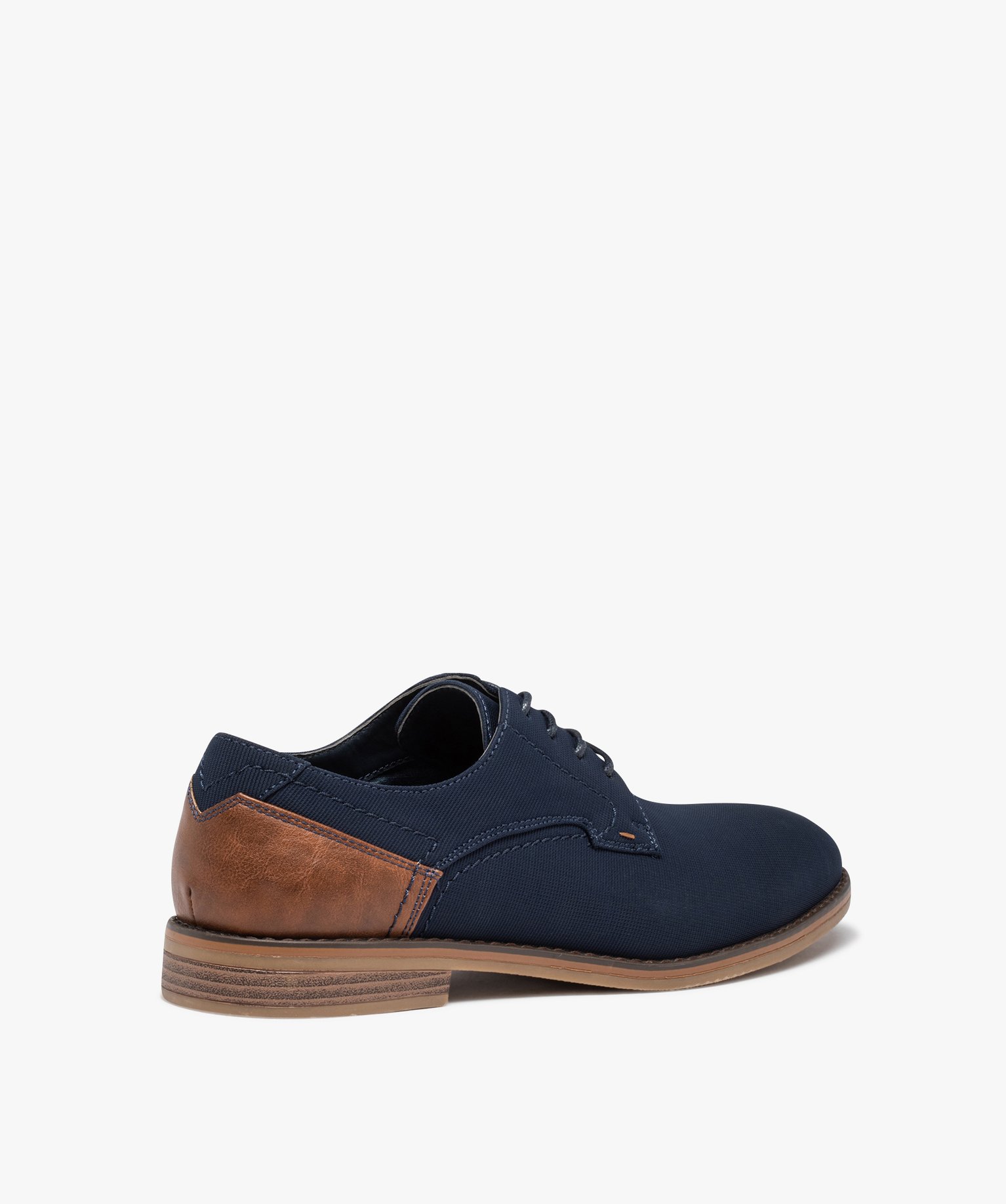 Derbies homme dessus textile uni marine | GEMO