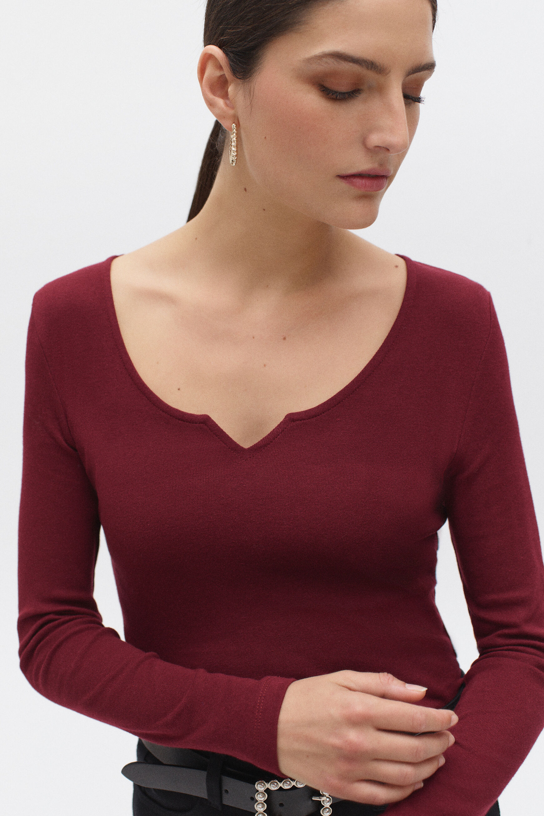 t-shirt donnie bordeaux femme