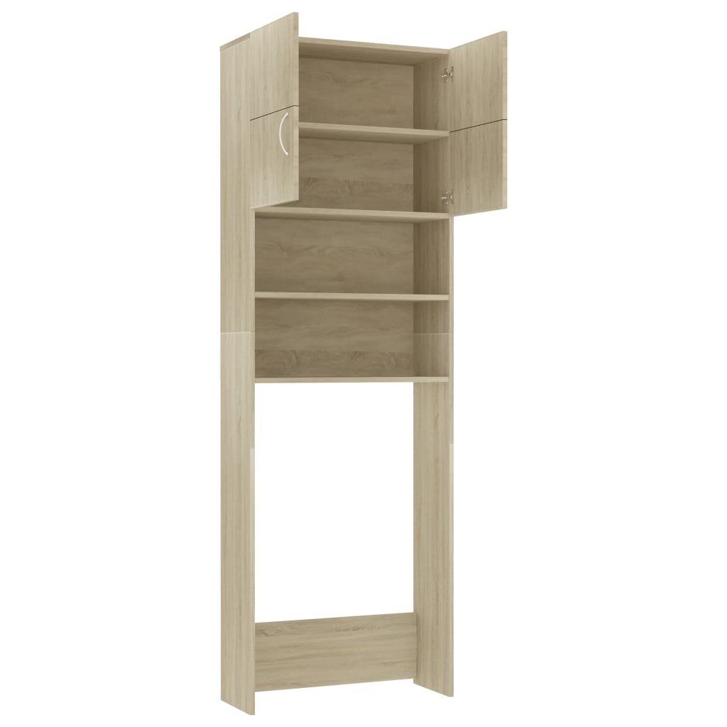 vidaXL Waschmaschinenumbauschrank Waschmaschinenschrank Sonoma-Eiche 64x25,5x190 cm Holzwerkstoff