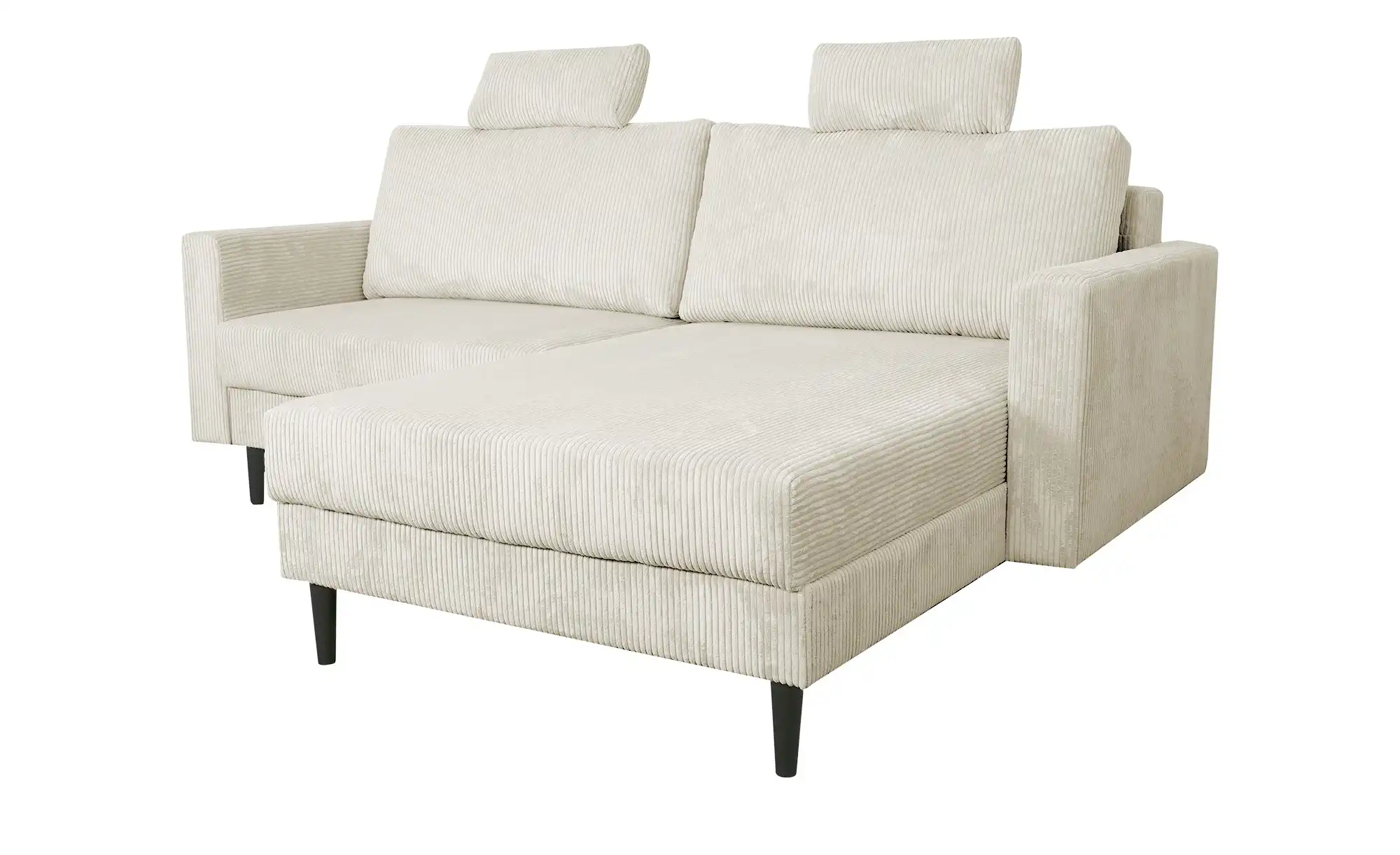 Primo Ecksofa trendiger Cordstoff Livorno