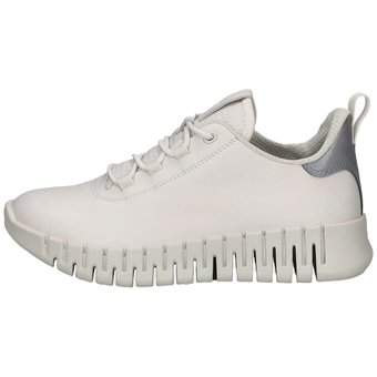 Ecco Gruuv W White Sneaker in weiß