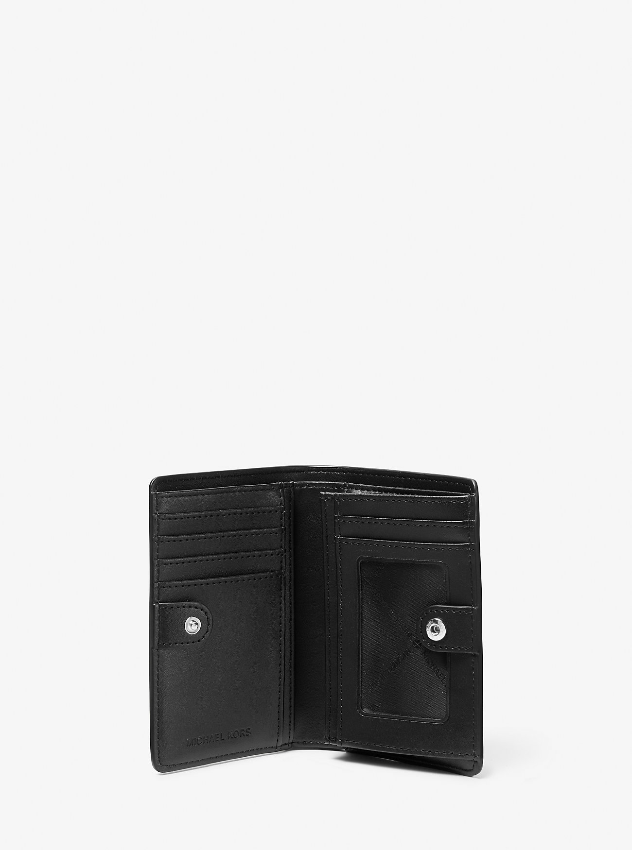 Jet Set Medium Signature Logo Lommebok - SVART