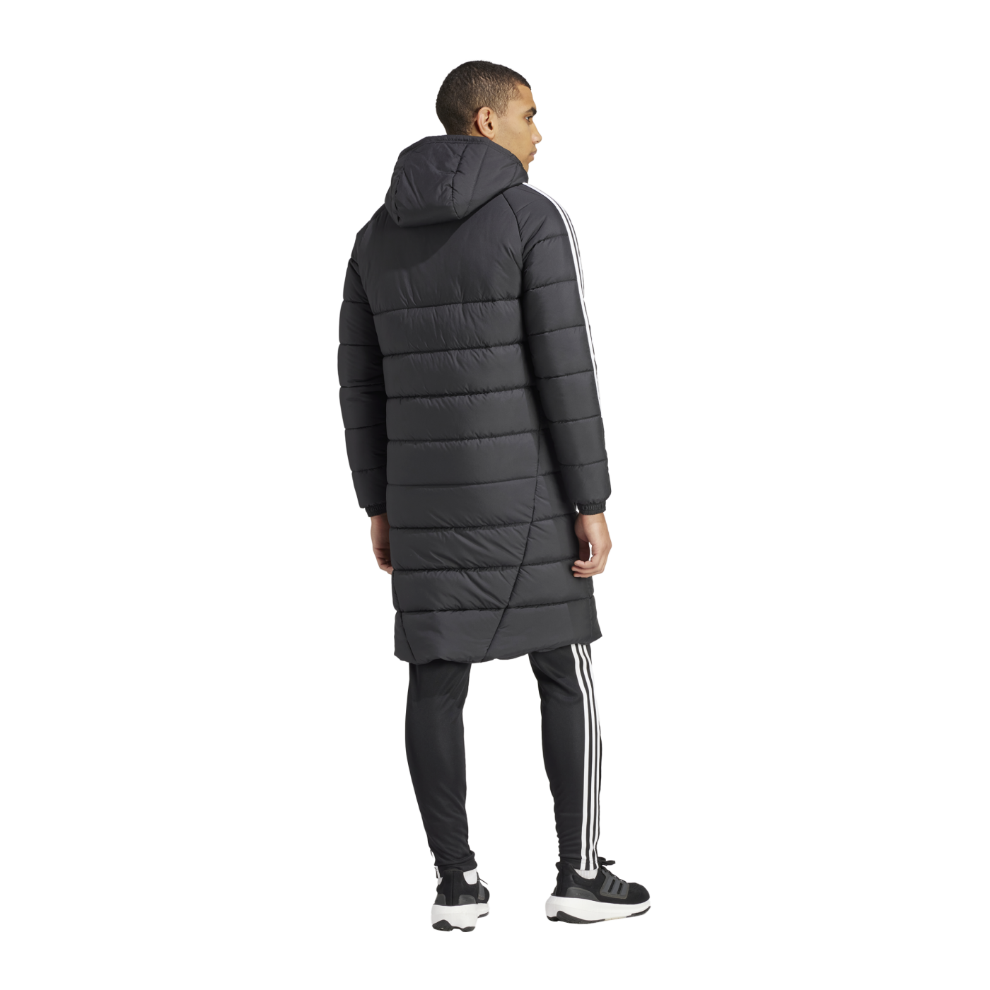 adidas Tiro 24 Long Coachjacke Schwarz Weiss Laufschuh