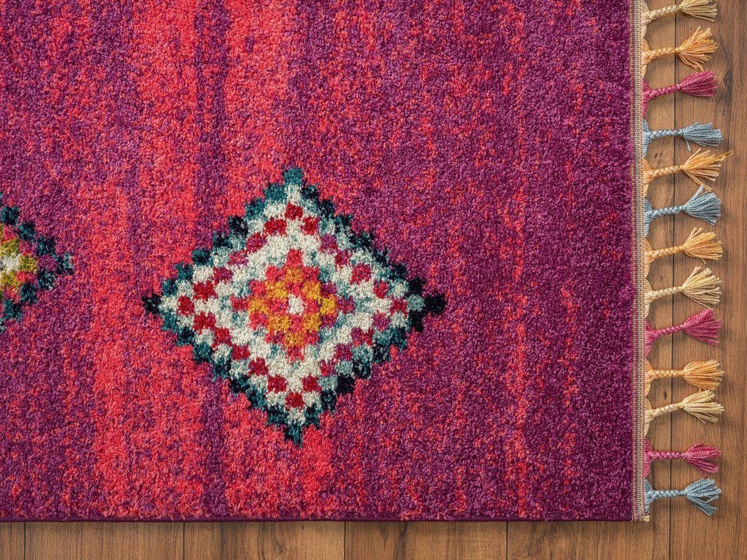 Hochflor-Teppich Marakesh-Teppich Rutschfest, TEPPIA, Höhe: 20 mm, Hochwertiger Teppich aus Polypropylen I Moderner Schlafzimmerteppich