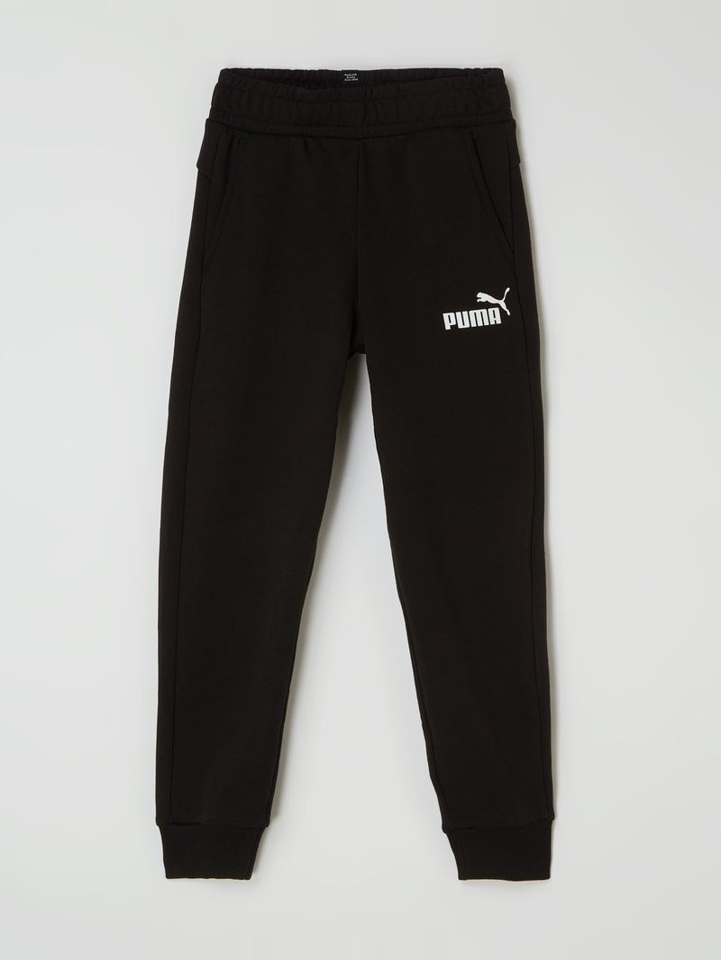 Regular Fit Sweathose mit Logo in schwarz