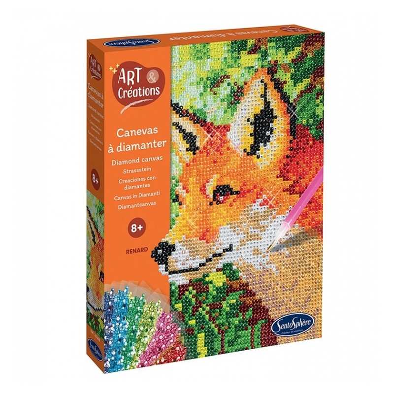 Canevas à diamanter Renard, Art et creations Sentosphère