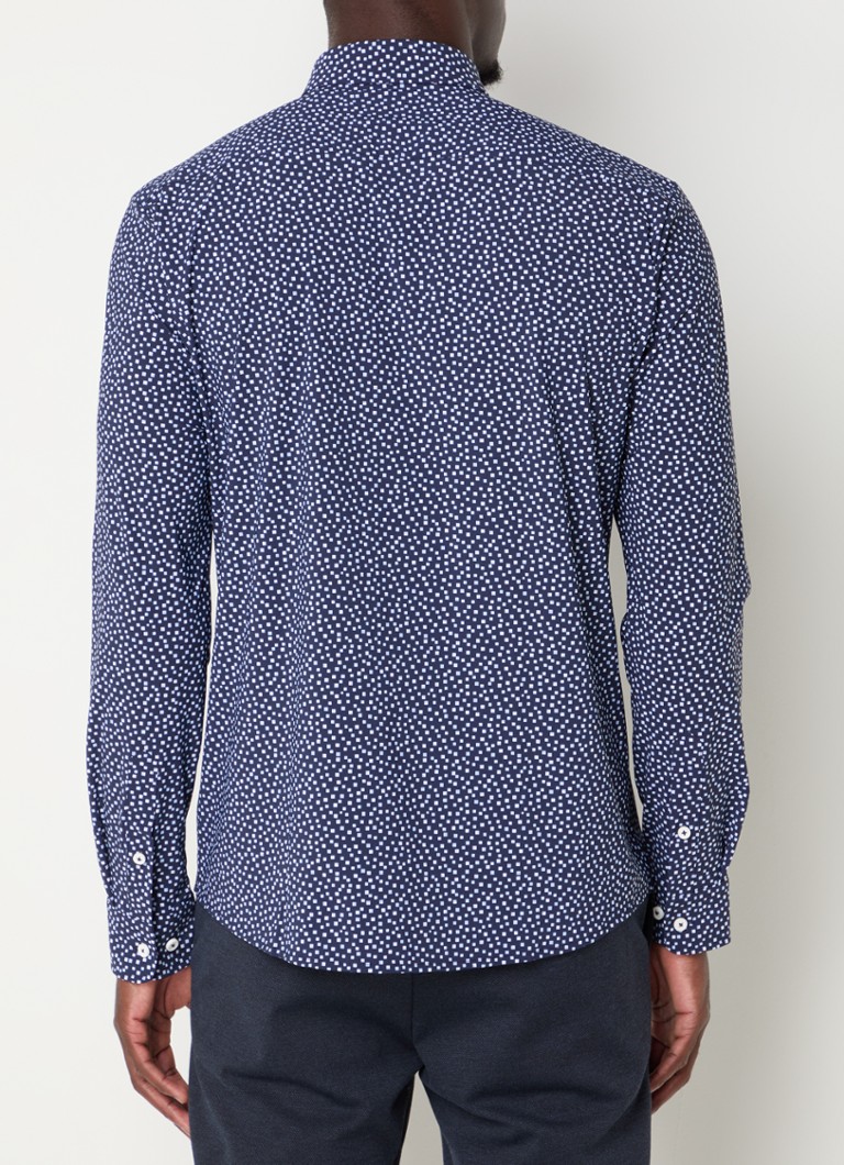 Camisa HUGO BOSS P-Roan slim fit com microestampa