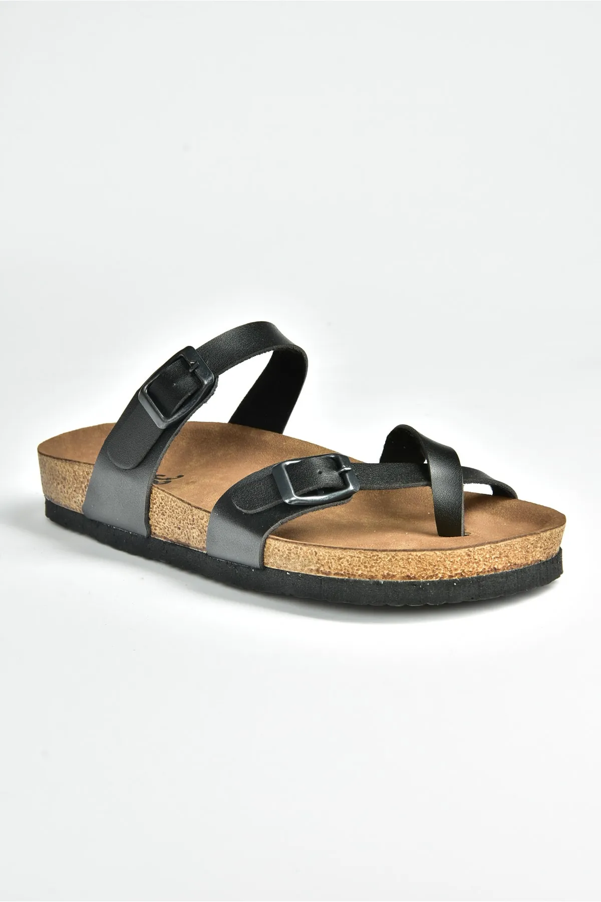 Fox Shoes  Schwarze Flip-Flops für Damen K777613409