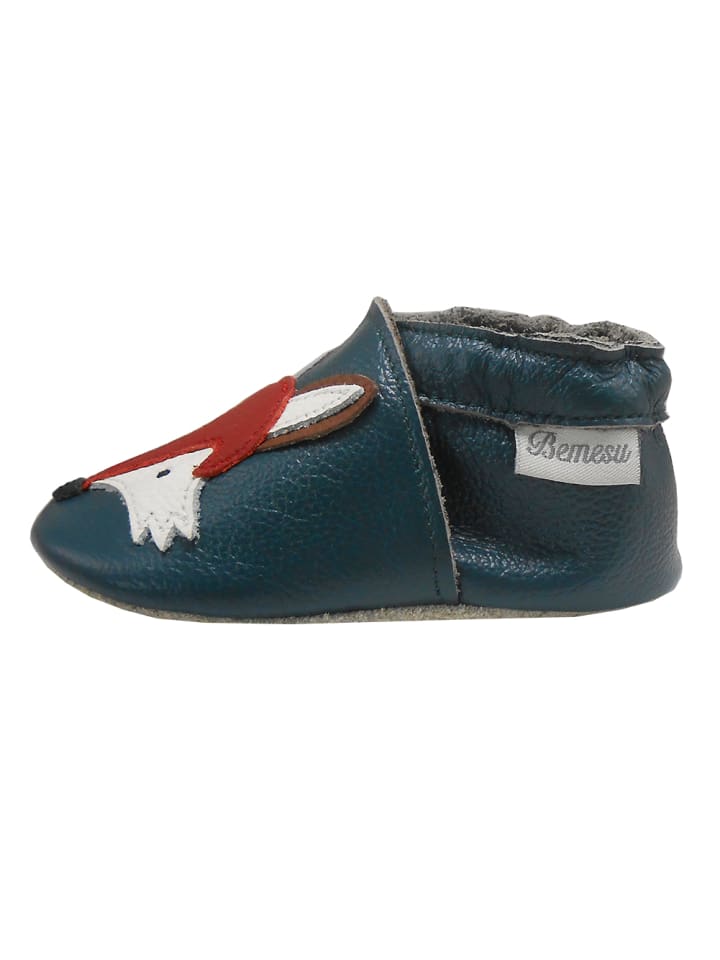 Yalion Leder-Krabbelschuhe 