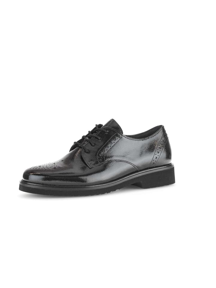 Gabor Fashion Schnürschuhe in schwarz günstig kaufen