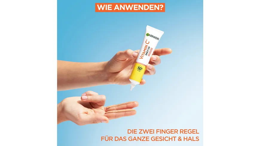 Garnier SkinActive Vitamin C Tägliches Sonnenfluid Glow LSF 50+ 40 ml