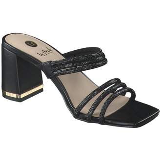 La Strada Pantolette in schwarz