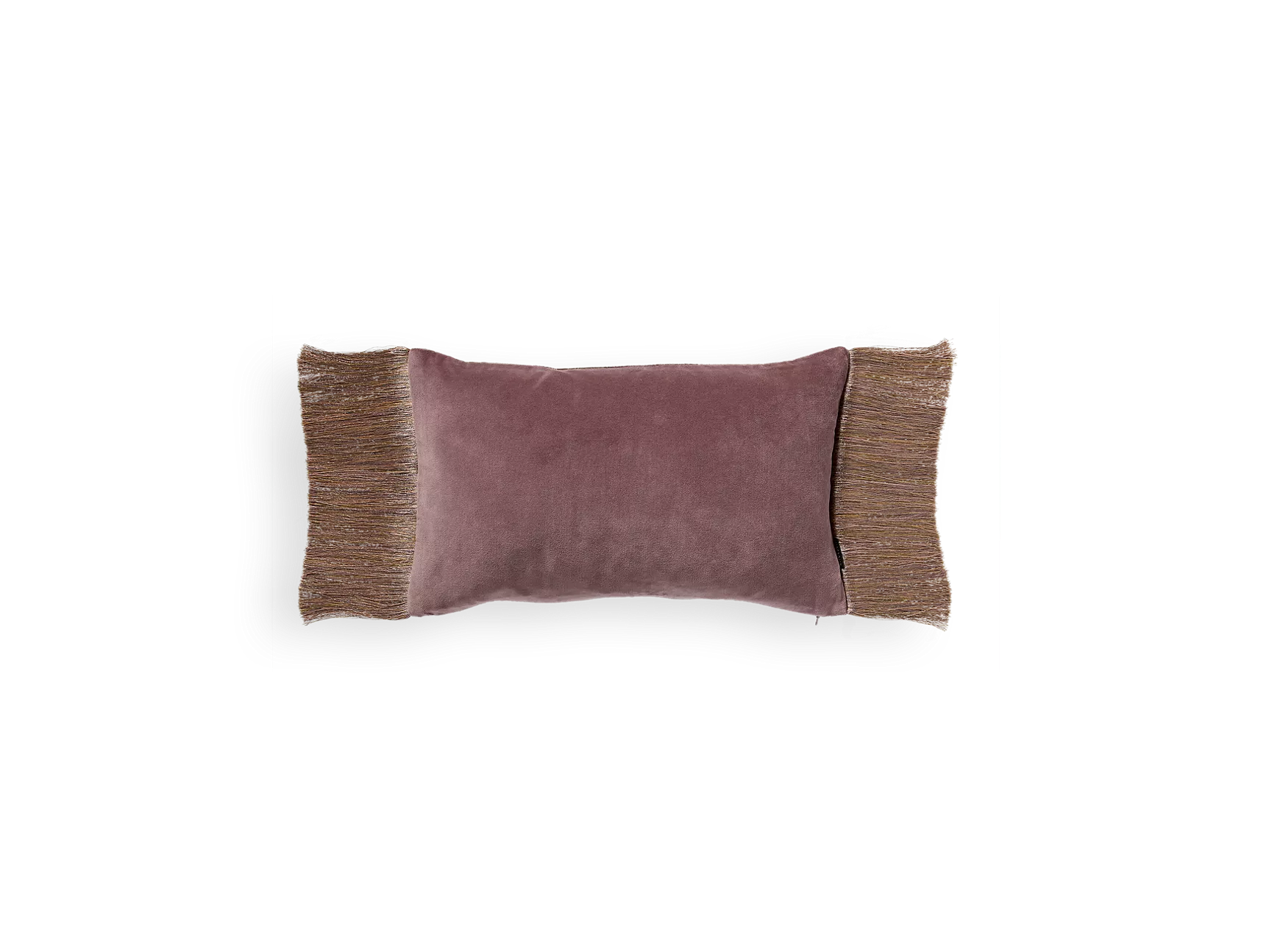 Housse de coussin en velours de coton Vellore 50x30cm Rose vintage
