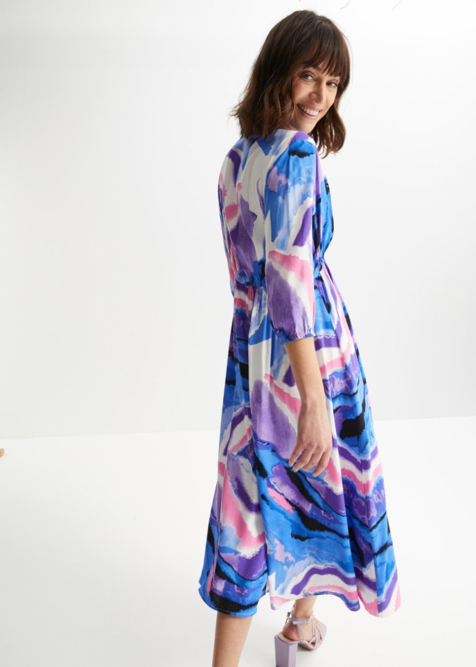 bedrucktes Midikleid