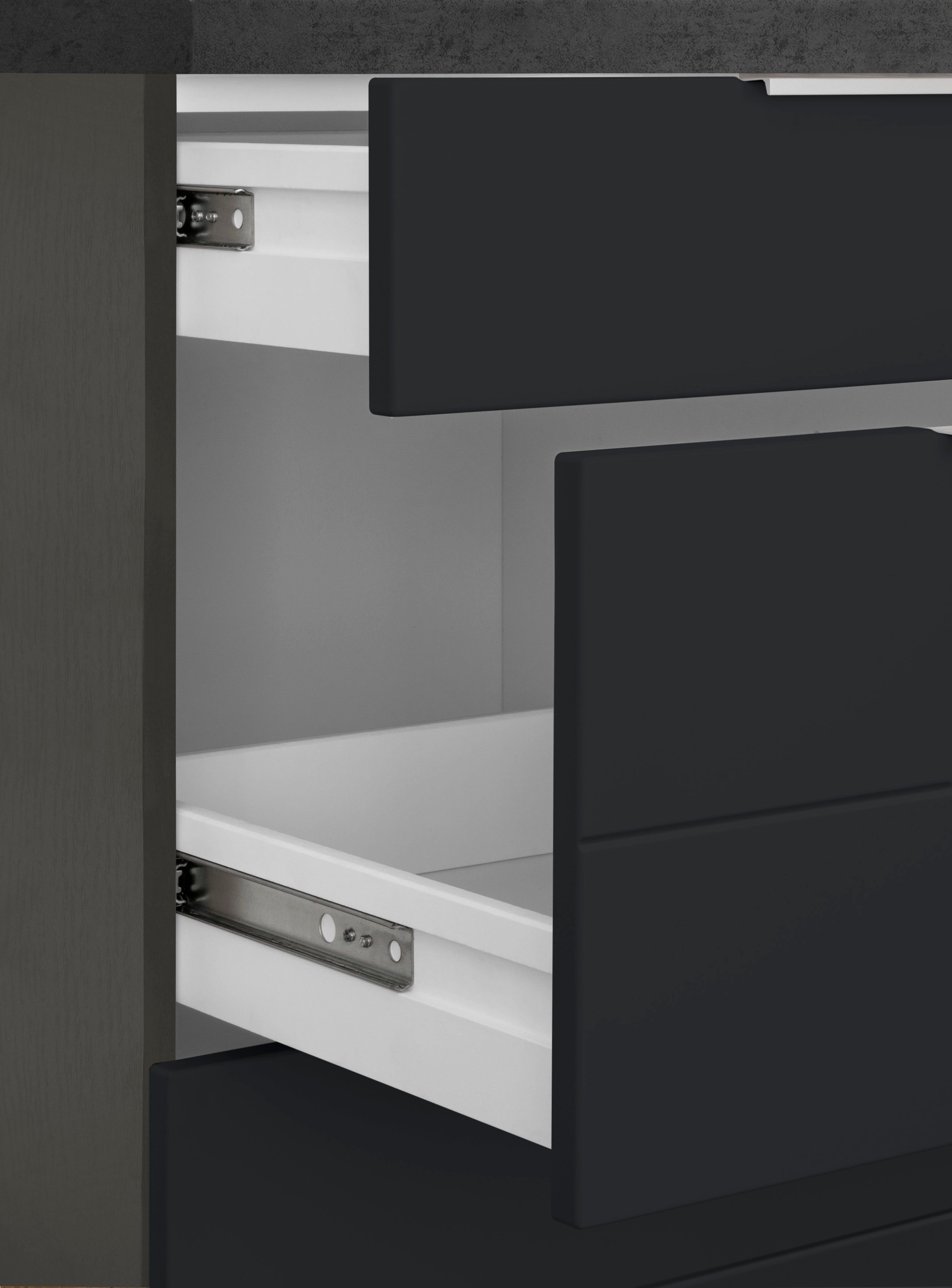 HELD MÖBEL Küche Luhe, Stellbreite 240x180 cm, wahlweise mit oder ohne E-Geräten, MDF-Fronten