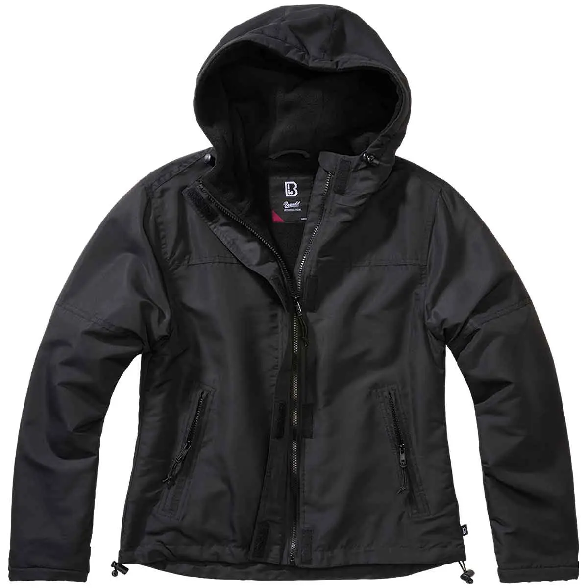 Ladies Windbreaker Frontzip schwarz