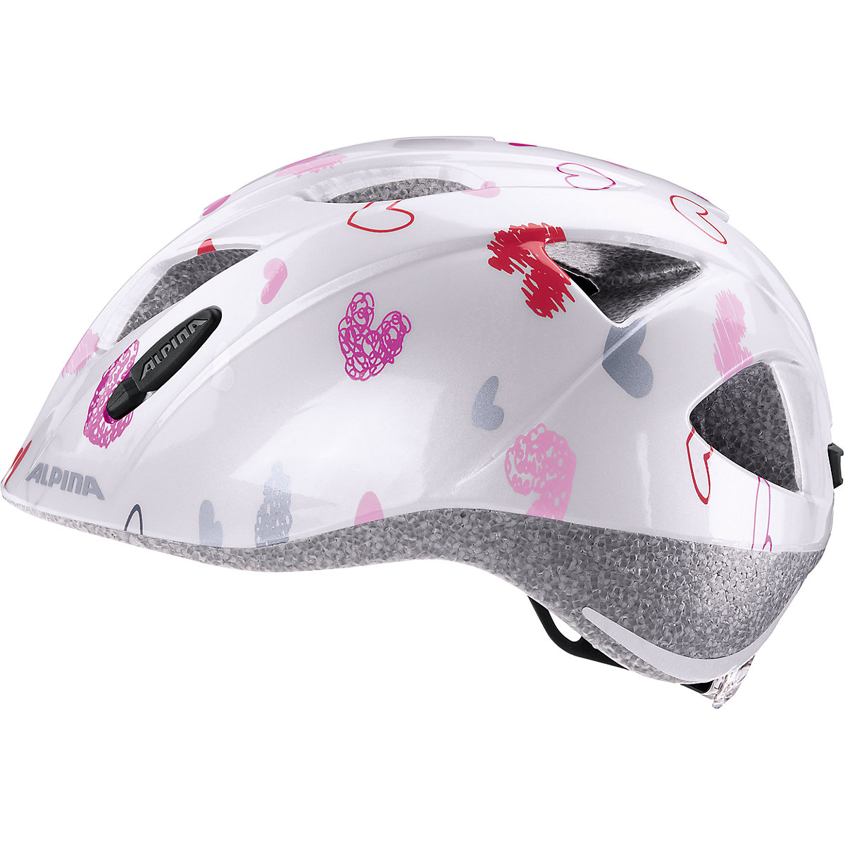 Fahrradhelm Ximo white hearts
