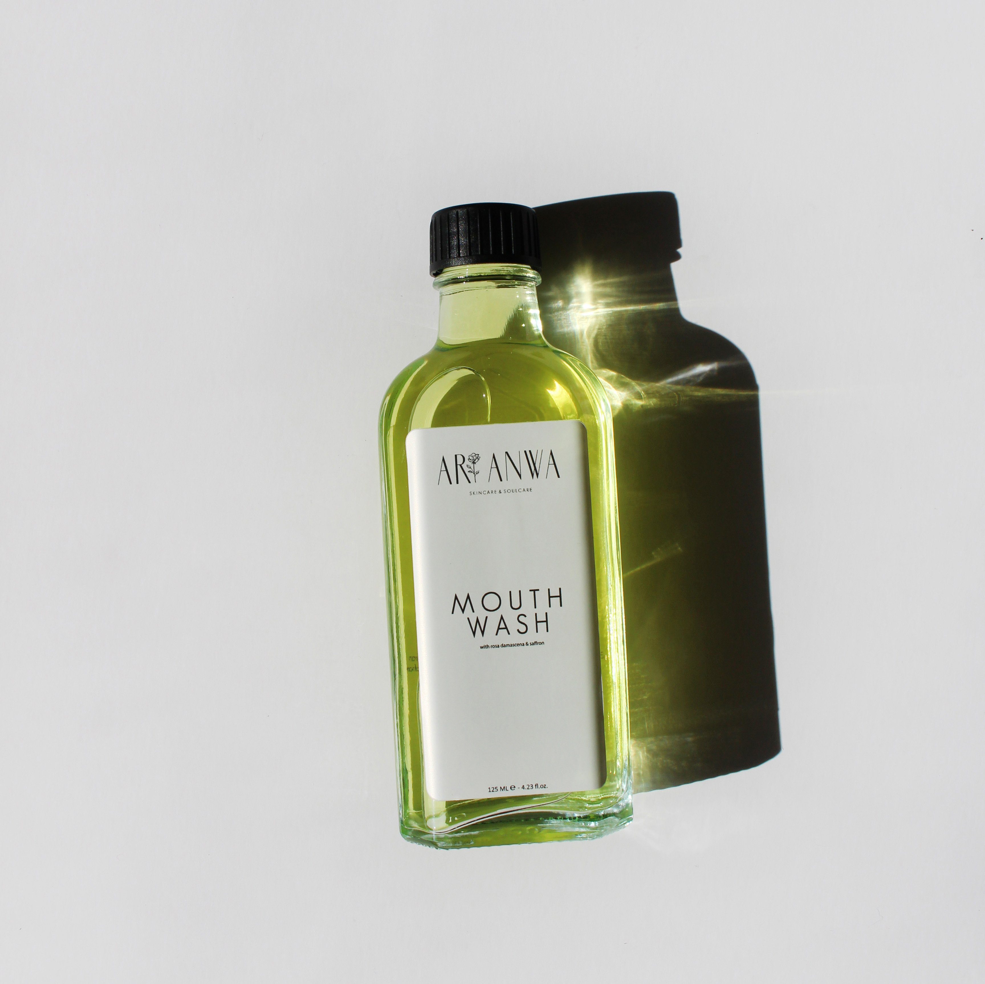 ARI ANWA Skincare Mundwasser, Mouthwash Rose, Mundwasser mit Rosenwasser & Safran