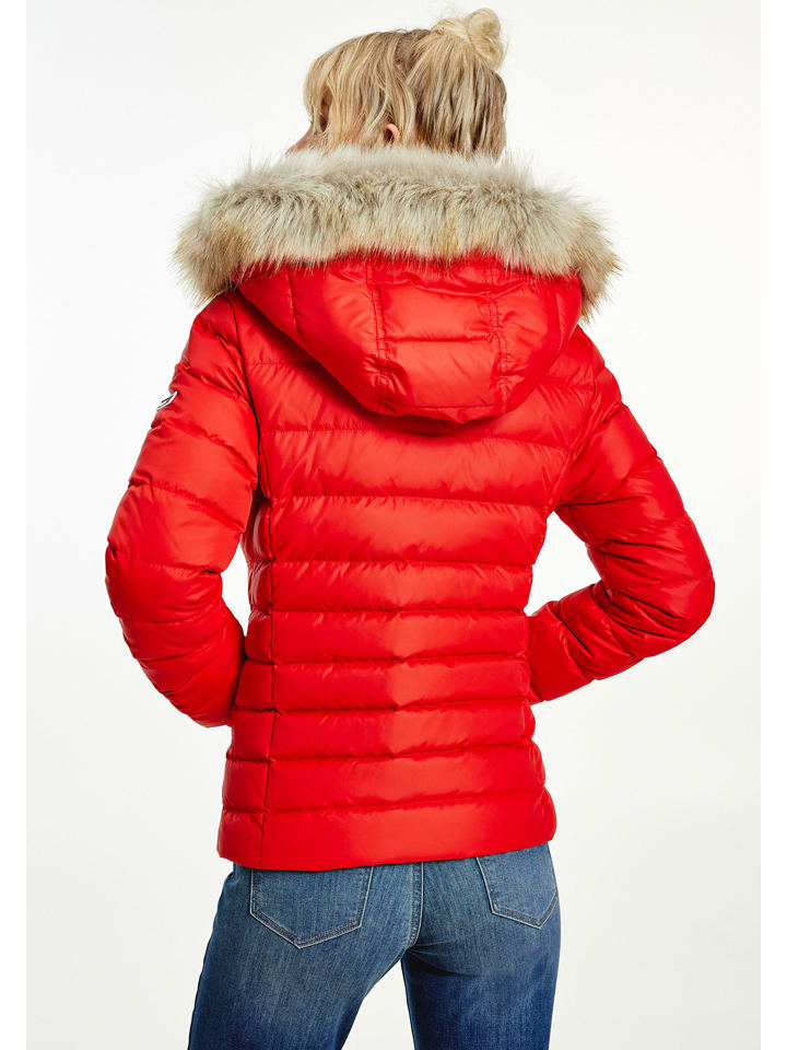 Tommy Hilfiger Daunenjacke in Rot günstig kaufen