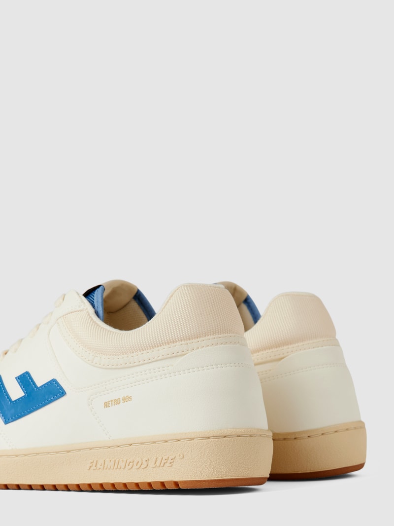 Sneaker mit Label-Details Modell 'Retro 90s' in weiß