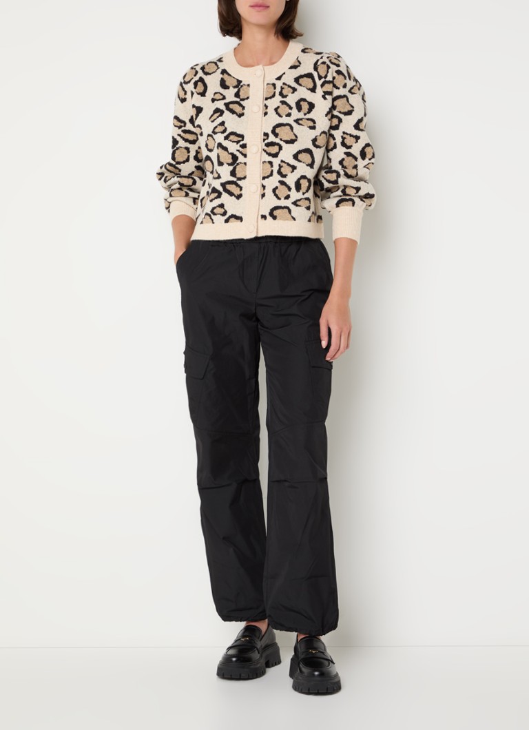 Pantaloni cargo Summum a vita alta e vestibilità ampia con coulisse
