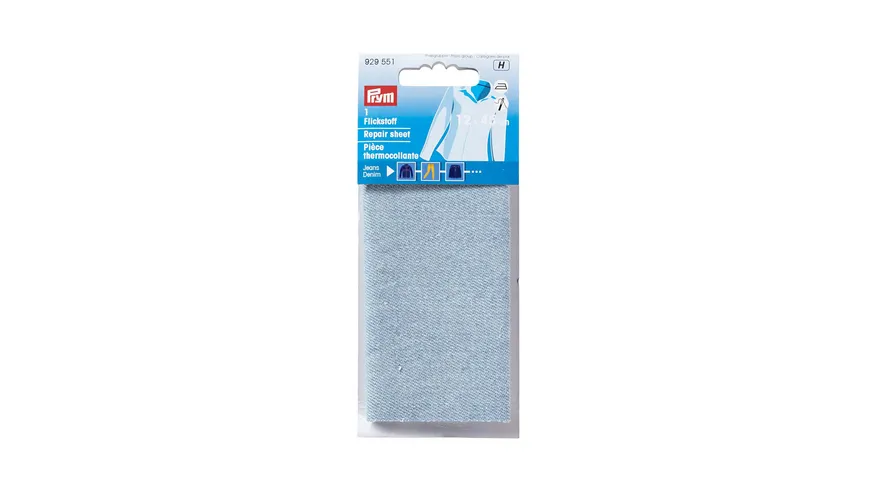 Prym Flickstoff Jeans (bügeln) 12 x 45 cm hellblau 0.03 m²
