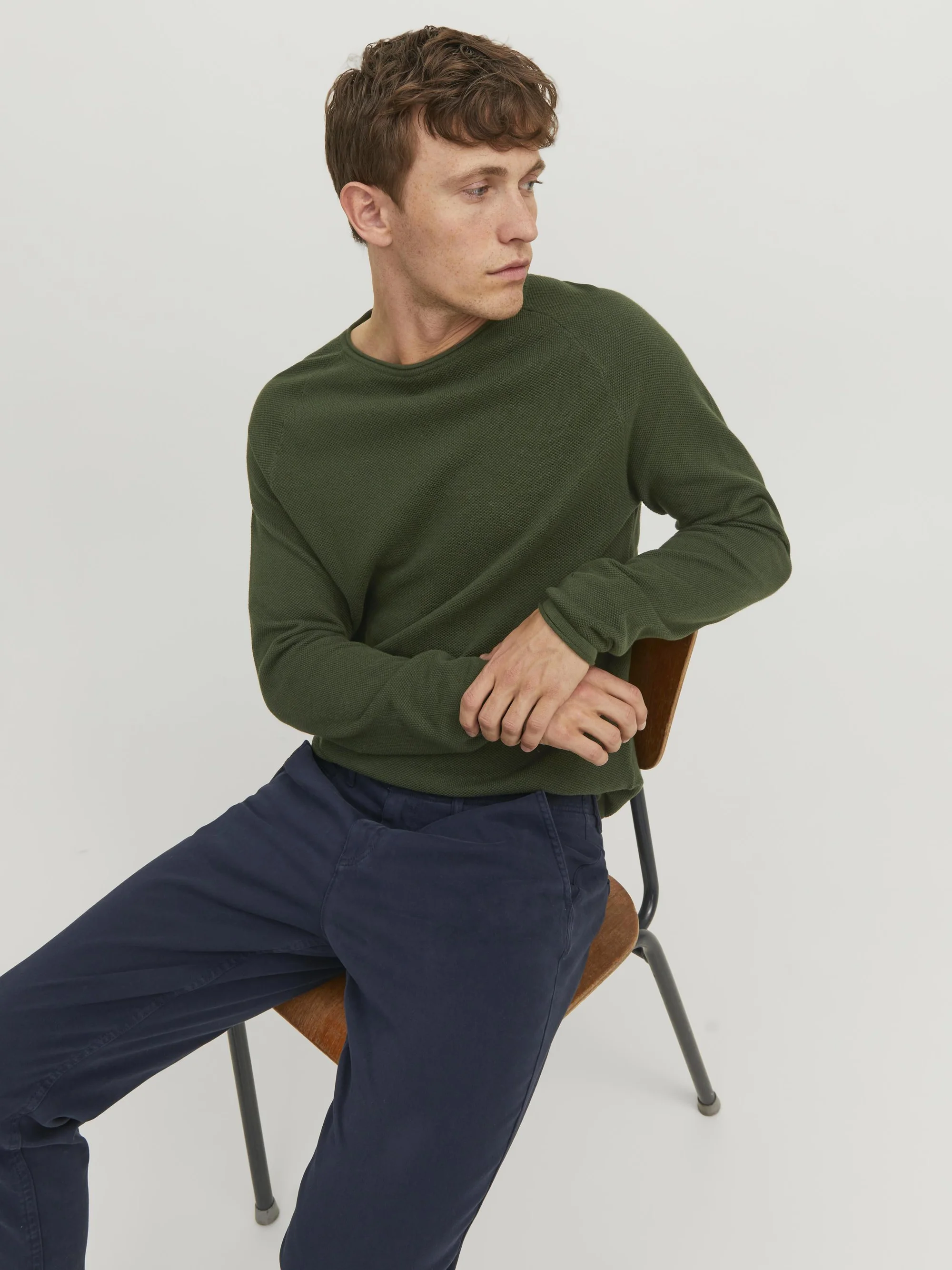 Jack & Jones JJEHILL CUELLO REDONDO - Suéter