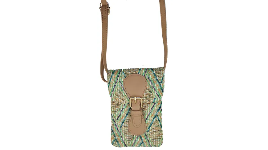 Handy Tasche grün, nature, navy