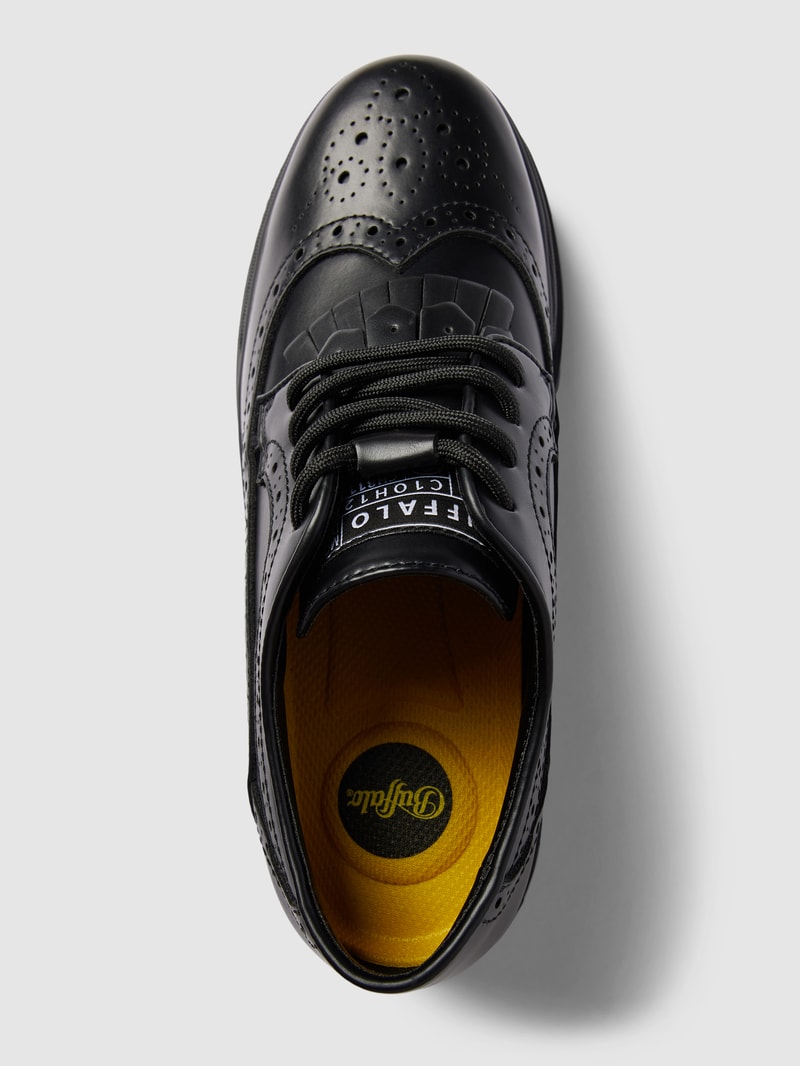 Schnürschuhe mit Label-Detail Modell 'ASPHA' in schwarz