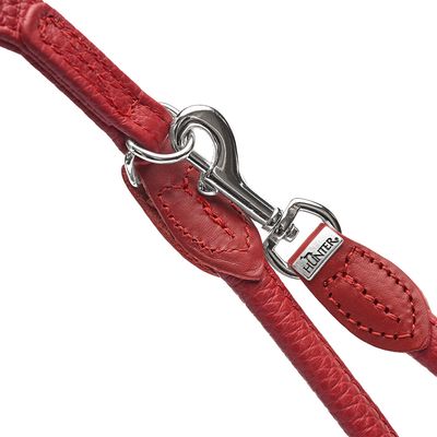 HUNTER Verstellbare Führleine Round & Soft Love, rot