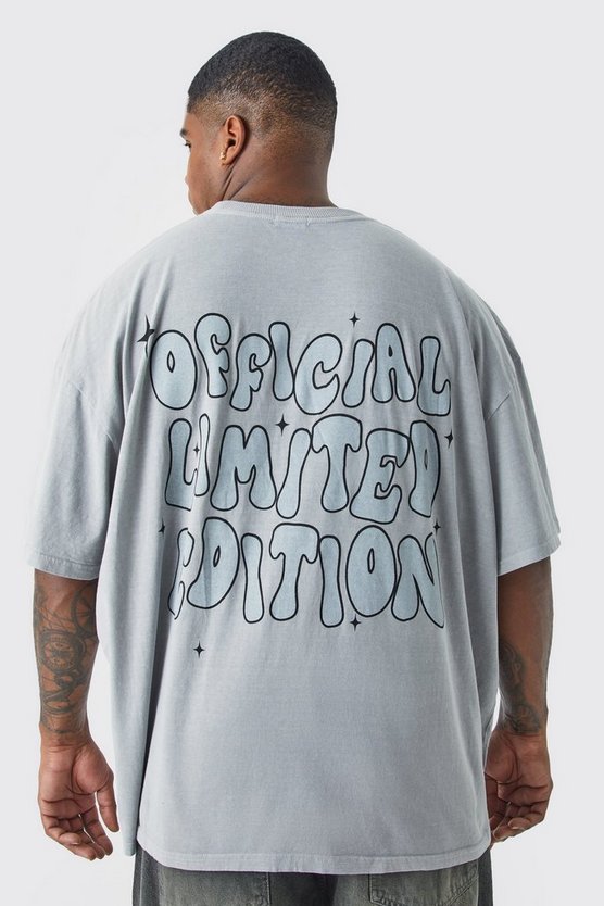 Plus Oversize T-Shirt mit Print