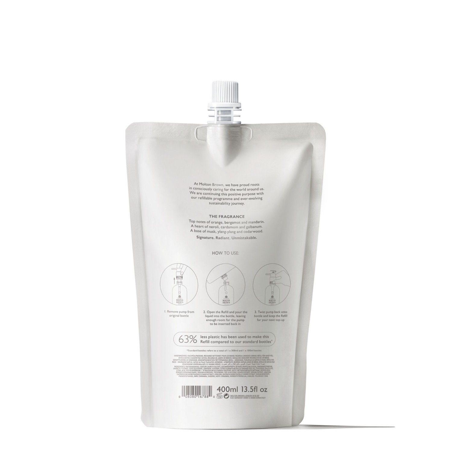 Orange & Bergamot Fine Liquid Hand Wash Nachfüllpack