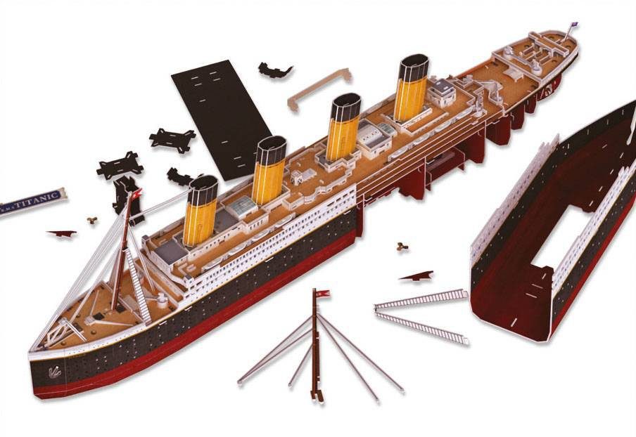 Revell® 3D-Puzzle RMS Titanic LED, 266 Puzzleteile