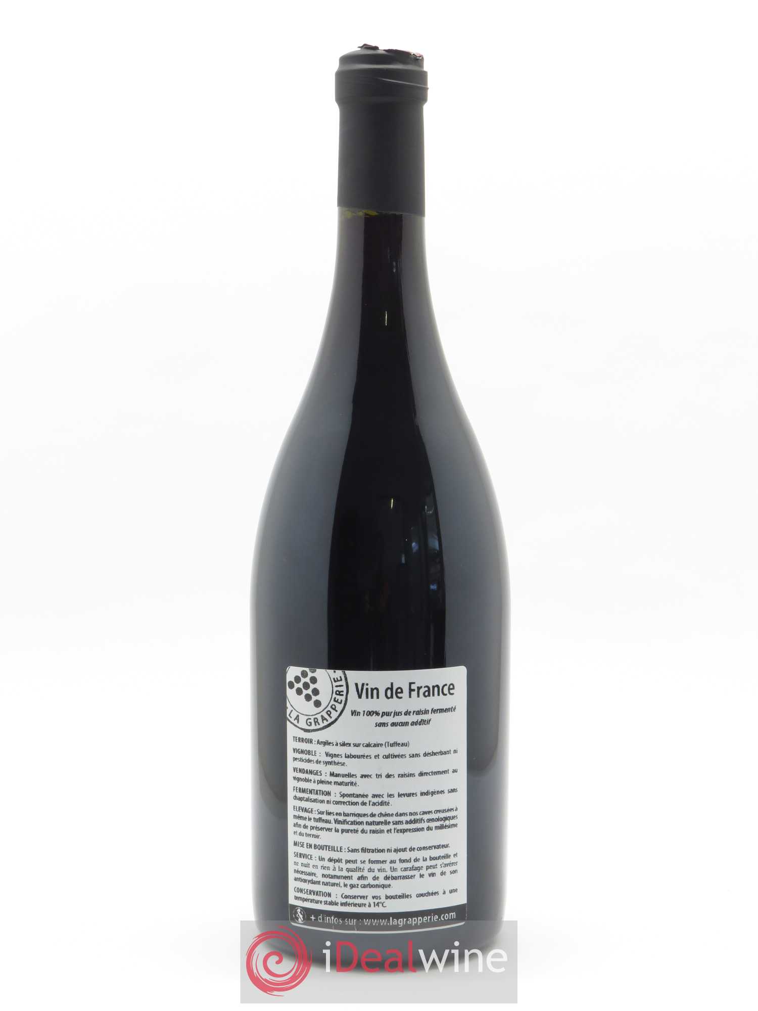 Vin de France L'Enchanteresse La Grapperie  2019 - Lot de 1 Bouteille