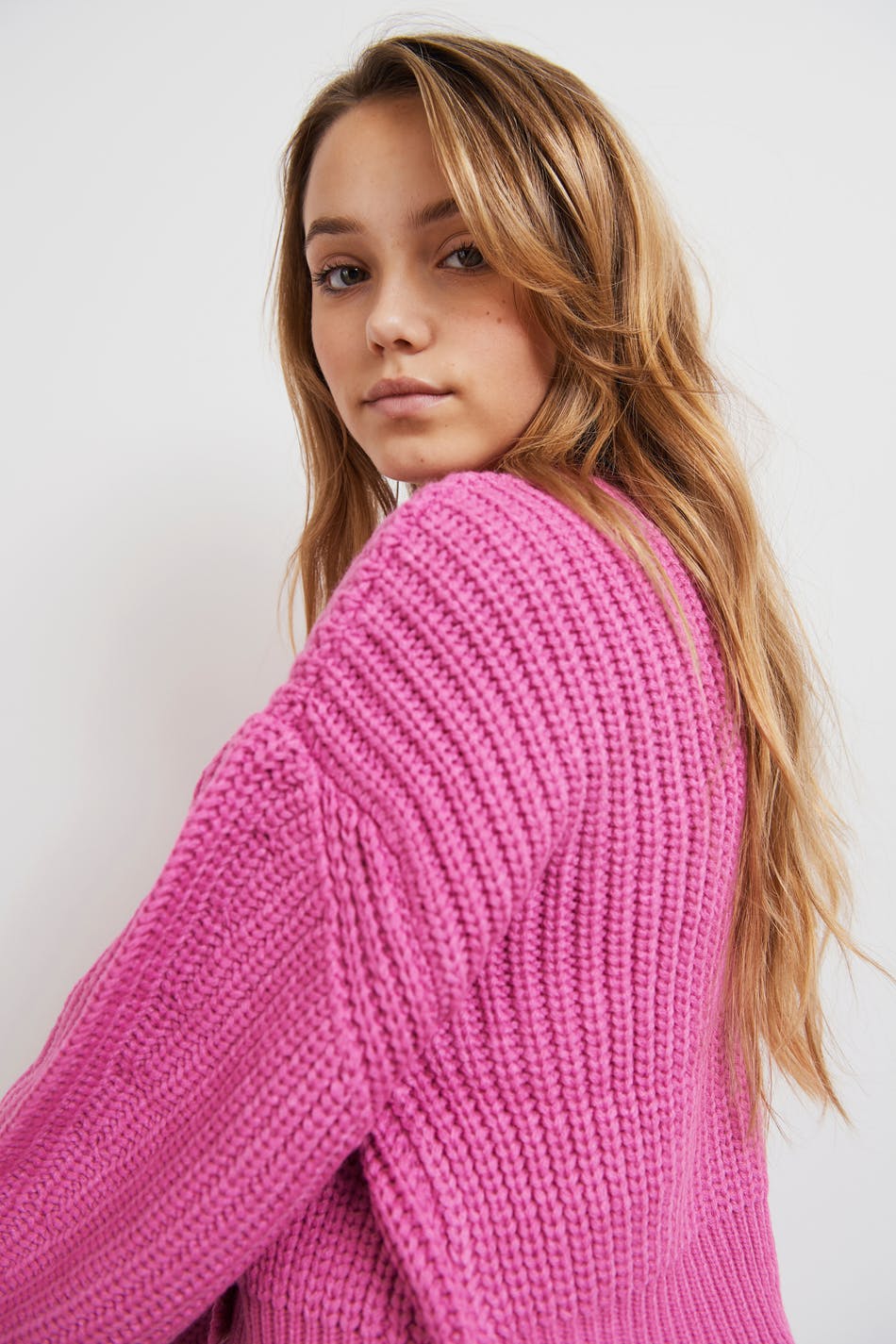 S knit oversized cardigan