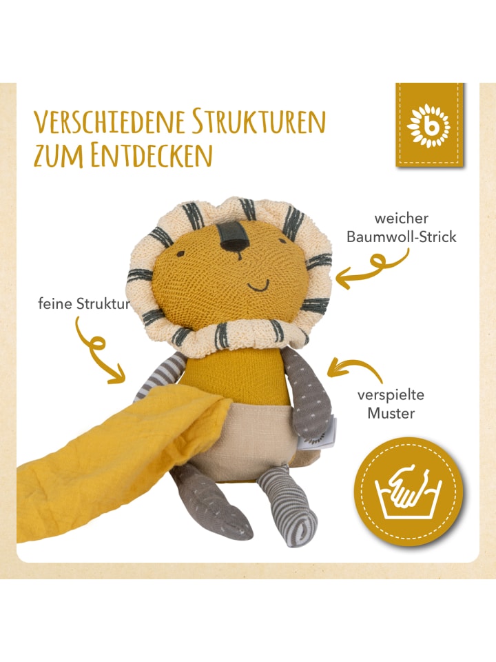 Bieco Spielwaren Kuscheltier Löwe mit Schmusetuch - ab Geburt in Gelb günstig kaufen onesize