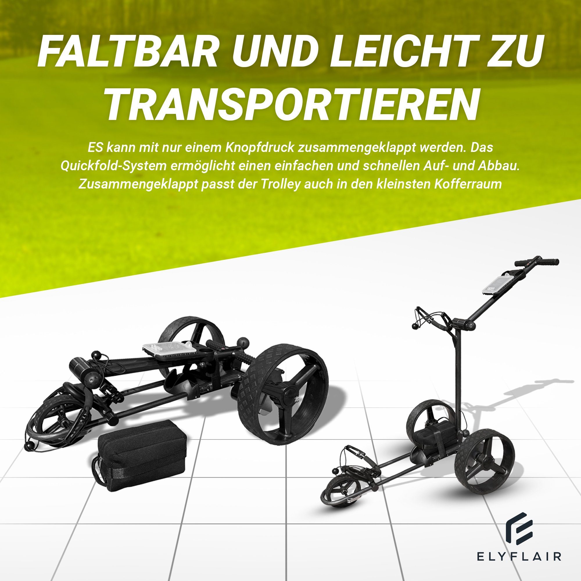 ELYFLAIR Golftrolley ELYFLAIR® Elektrischer Golftrolley