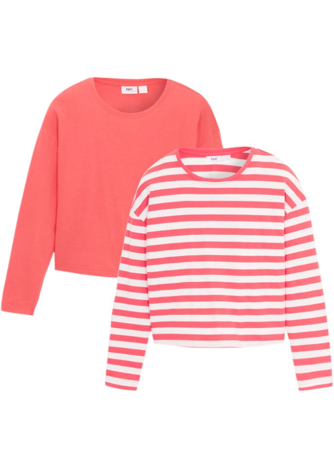 Mädchen Langarmshirt (2er Pack)
