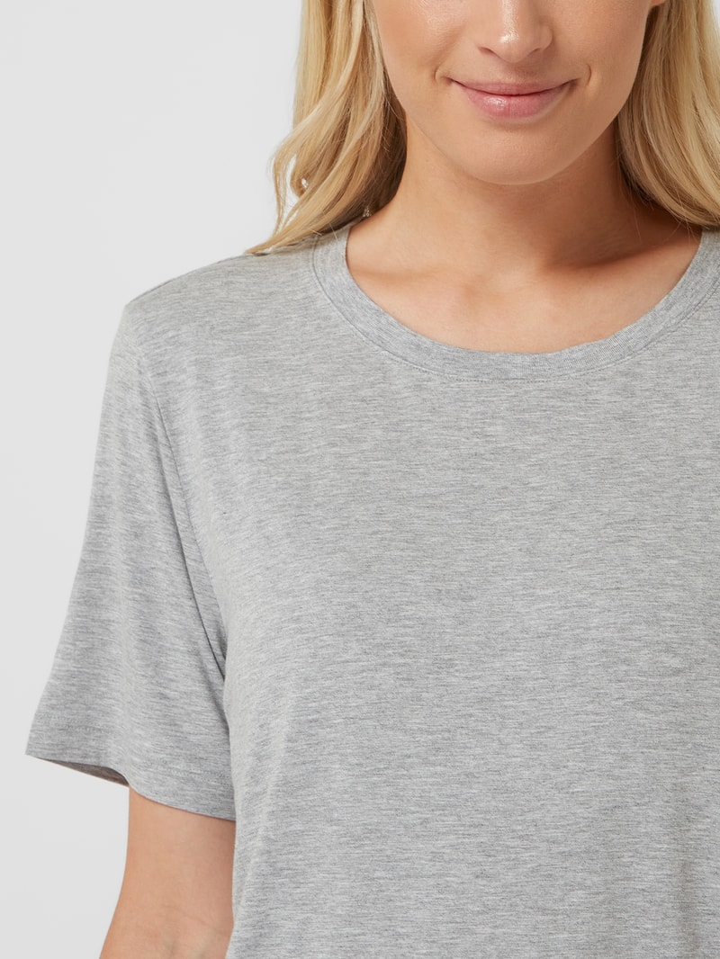 Pyjama mit kurzen Ärmeln in silber meliert