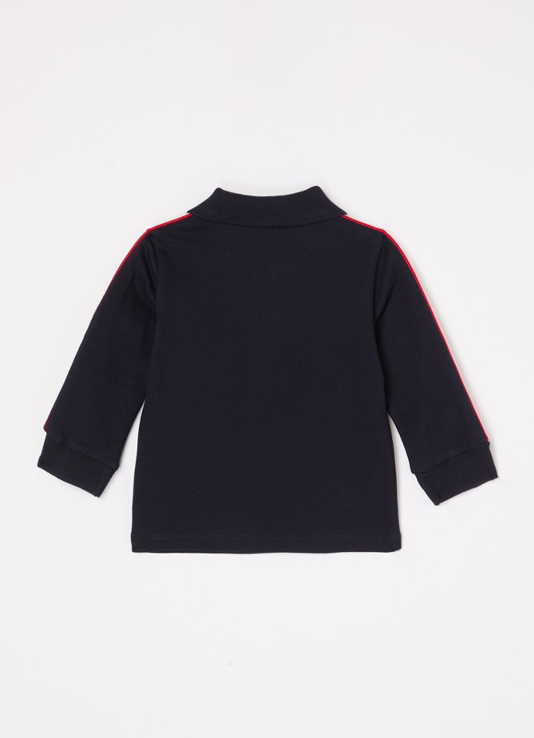 Moncler Polo in piqué cotton with logo