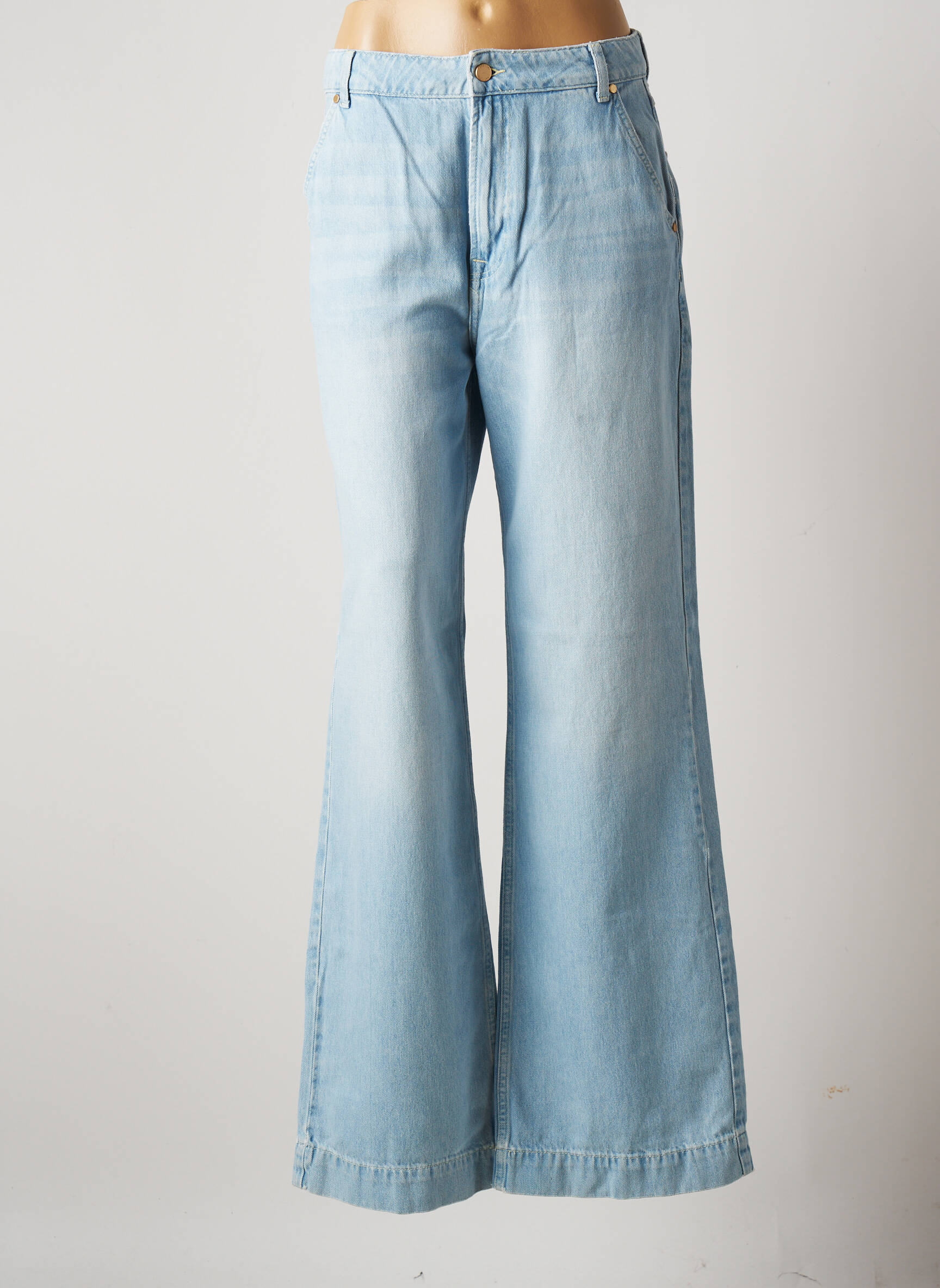Essentiel Antwerp Jeans Coupe Large Femme couleur bleu