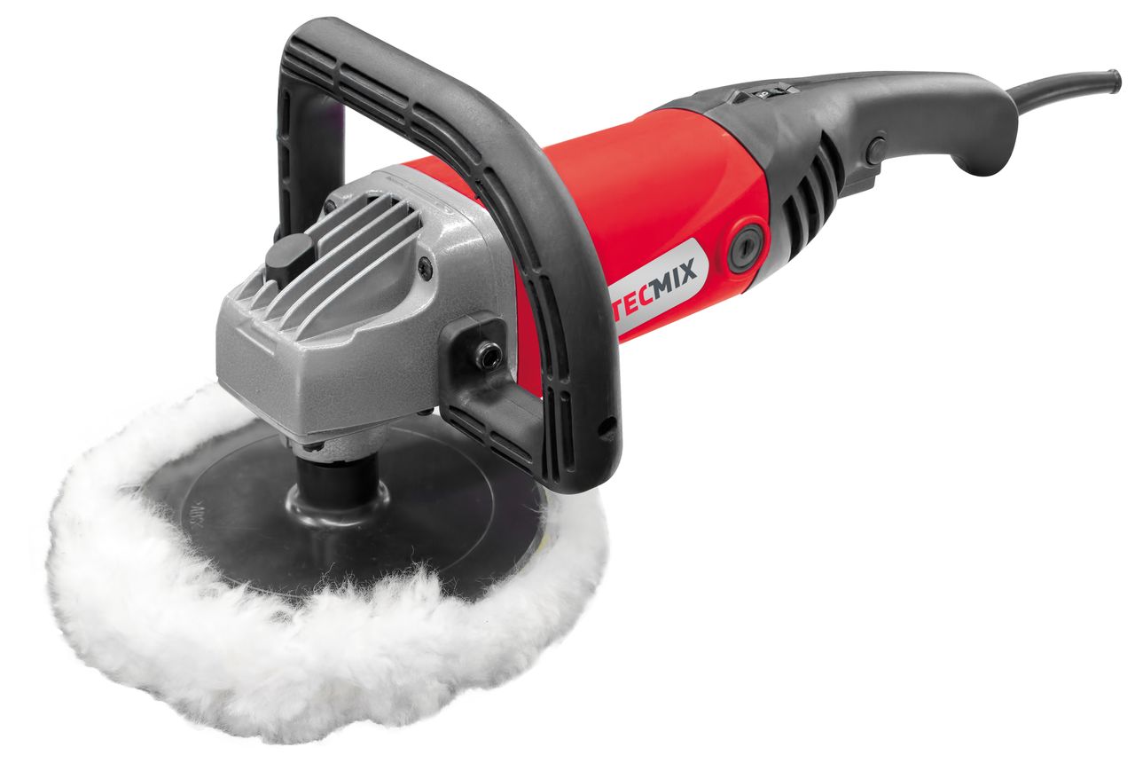 TECMIX 3G POLIERMASCHINE TMX PO 1200 [230V - EU] INKL. TRANSPORTKOFFER 1200W, 600-3300 U/MIN, MAX. Ø 180MM, M14 AUßENGEWINDE
