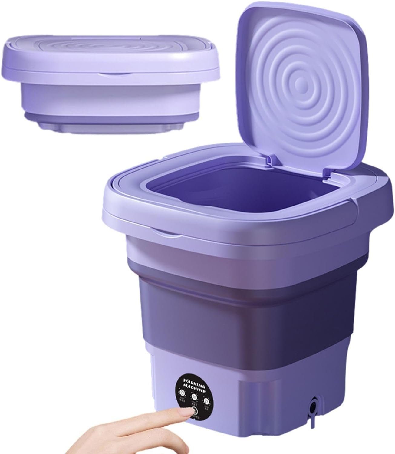 Bedee Wäscheschleuder Faltbare Mini Waschmaschine für Unterwäsche Und Socken, Tragbare Mobile Waschmaschine für Socken, Unterwäsche, Reisen