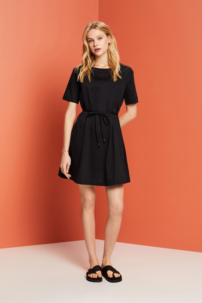Jersey-Minikleid, 100 % Baumwolle