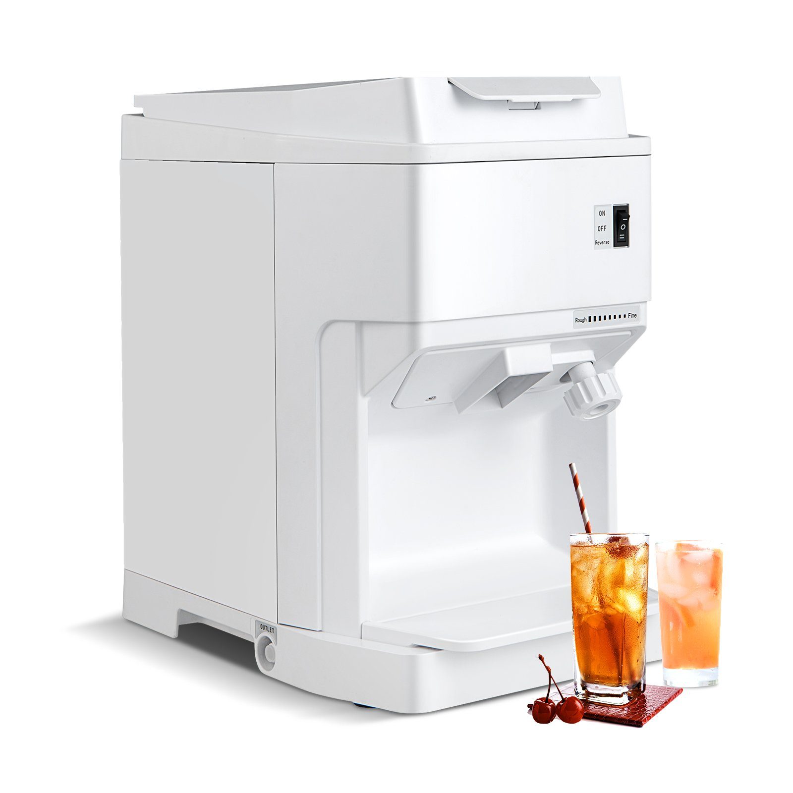 COSTWAY Eiscrusher, 350W, 320 U/min, 2,3 kg, 120 kg Eis pro Stunde